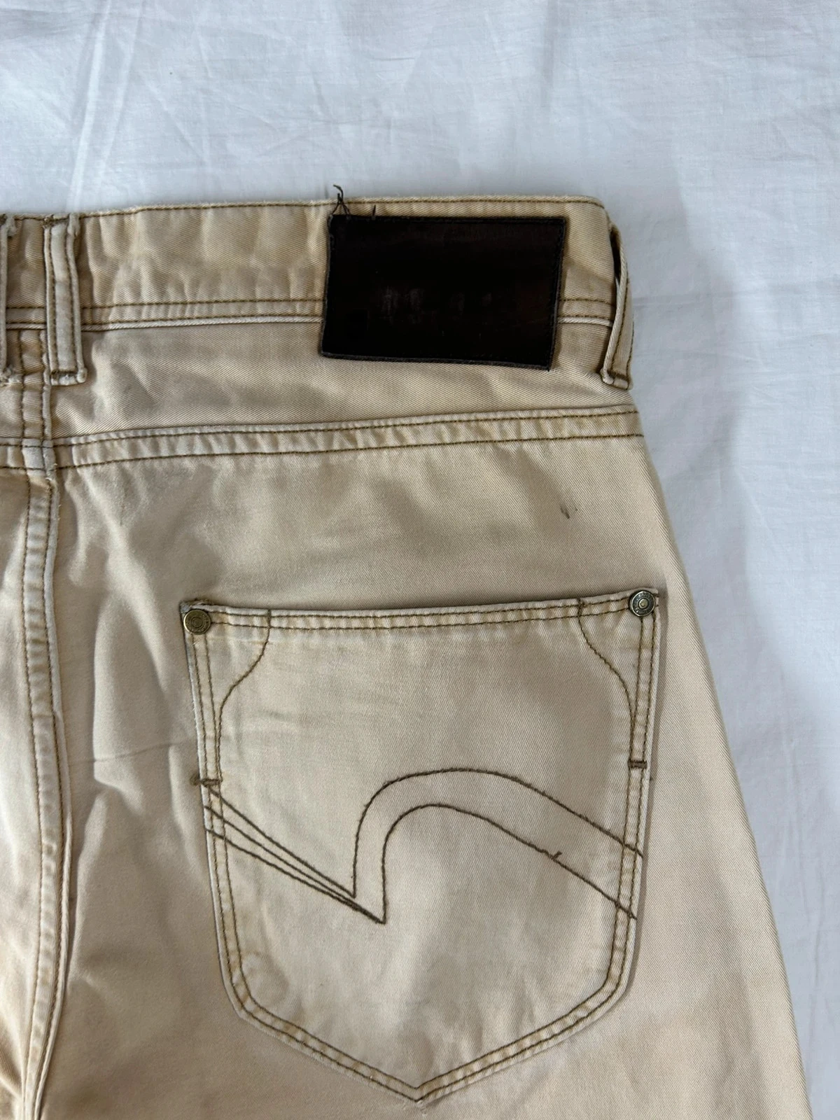 Jean skinny beige crème vintage Jules – photo 20